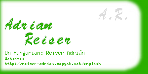 adrian reiser business card